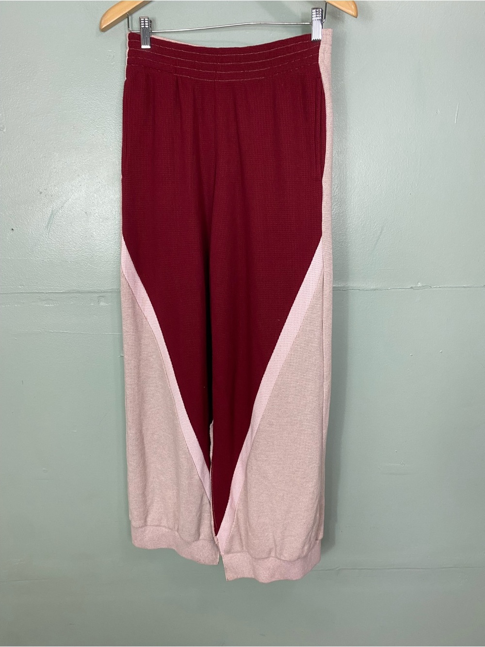 Boys Lie Private School Waffle Knit Wide-Leg Sweatpants Small‎